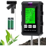 Testeur de ph du sol 6 en 1, testeur pour umidit / fertilit / ph / temprature / lumire / humidit ...