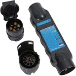 Testeur prise remorque feux circuit de cblage outils diagnostic (testeur remorque 7 broches + 2 x convertisse ...
