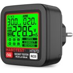 Testeur de prises avec test rcd, testeur de circuit electrique, automatique d�tecteur de tension de polarit� ...
