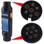 Testeur de remorque m�le � 7 broches, testeur de prise de remorque 12 v � 7 broches, outil de diagnostic ...