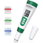Testeur de sel, ph - m�tre, testeur d'eau num�rique 5 en 1 pour la salinit�, la temp�rature, la conductivit� ...