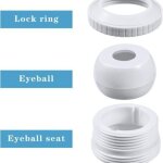 T�te de buse rotative r�glable de 1, 9 cm (3 / 4 pouce) - massage par jet puissant et concentr� - fabriqu� ...