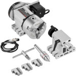 Tete de division, mandrin a 3 machoires k11 - 100 mm, diviseur a 3 machoires fraiseuse cnc 4eme axe de ...
