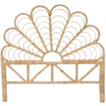 Vente - unique - t�te de lit 140 cm - rotin - naturel - flosia