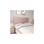 Tte de lit 140x10x120 cm en tissu vieux rose - erice