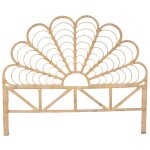 Tte de lit 160 cm - rotin - naturel - flosia