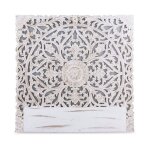 Tte de lit en bois  grisy  140cm blanc