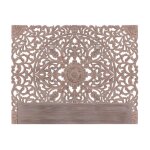 T�te de lit en bois  grisy  180cm marron