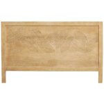 Miliboo - t�te de lit en bois manguier massif grav� l165 cm vibes