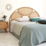 Berah getah - tte de lit en cannage et rotin 160 cm
