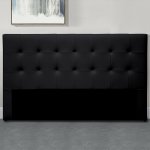 Tête de lit capitonnée capitole - noir - 140 cm, polyuréthane, rectangulaire, style contemporain, 140 ... Tête de lit capitonnée capitole - noir - 140 cm, polyuréthane, rectangulaire, style contemporain, 140 ...