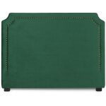 T�te de lit diana velours 160cm vert