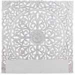 T�te de lit flora 140cm bois blanc