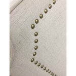 Cotecosy - tte de lit milana 180cm tissu beige