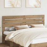 T�te de lit - panneau de lit ch�ne artisanal 180 cm bois d'ing�nierie 443644