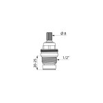 Delabie - t�te nue � clapet - long life - diam�tre 1 / 2 - lot de 2 366815. 2p