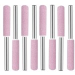 T�te de polissage de meulage, 8 pcs meules pierres abrasives, meule sur tige, tige abrasive, aff�teuses ...