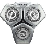 Ttes de rasage sh71 / 50 pour rasoirs philips sries s5000, s7000, sh60 / 70 et sh71 / 50 (argent)