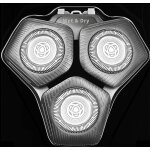 Ttes de rasage sh71 / 50 pour rasoirs philips sries s5000, s7000, sh60 / 70 et sh71 / 50 (gris)