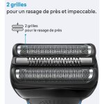 Tete de rasoir braun series 3 - 2 grilles - 100 % fabriqu en allemagne