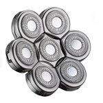 [jamais utilis�] t�te rasoir t�tes, rasoir �lectrique flottant barbe 7 t�tes pour homme avec un rasage ...