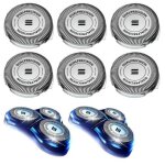 T�tes de rechange hq8 pour rasoirs philips norelco, compatibles avec les rasoirs philips norelco aquatec, ...