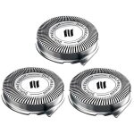 T�tes de rechange hq8 pour rasoirs philips norelco, pack de 3 lames de rasoir
