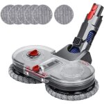 T�te de vadrouille electrique pour dyson aspirateur stick v7 v8 v10 v11 avec r�servoir d'eau amovible, ...