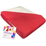Couvre - lit matelass art couleur unie bicolore 2 places bordeaux