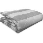 Les couvre - lits matelasss, raye grise franaise lit double 2 places
