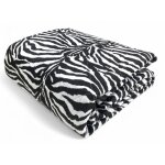 Couvre - lit matelass zebra blanc noir lit double 2 places