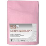 Drap avec coins en flanelle rose fior di flanelle � toutes tailles 1 place