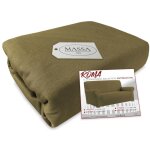 Housse de canap universelle lastique et rsistante aux taches roma taupe 1 place de cm. de 80  110 ...