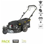 Tondeuse thermique tract�e 139 cc 3 roues coupe 46cm mulching texas premium 4675tr / w