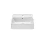 Roca - the gap - vasque 420x390 mm, avec trop - plein, trou pour robinetterie, blanc a3270mm000