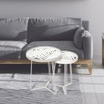 The home deco factory - lot de 2 tables gigognes