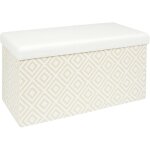 The home deco factory - banc coffre de rangement tressage mirage