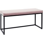 The home deco factory - banc giulia rose velours c�tel� home deco factory