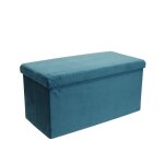 The home deco factory - banc de rangement pliable design velours meli gm