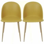 The home deco factory - lot 2 chaises scandinave bergen