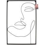The home deco factory ? tableau filaire visage 60x90cm ? panneau d'affichage d�coratif ? design moderne ...