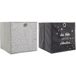 The home deco kids - cubes de rangement 30x30 cm (lot de 2)
