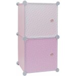 The home deco kids - rangement enfant 2 cubes mobulables 30x30 cm