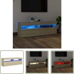 The living store - meuble tv avec lumières led chêne sonoma 120x35x40 cm - meuble tv - meuble téléviseur ... The living store - meuble tv avec lumières led chêne sonoma 120x35x40 cm - meuble tv - meuble téléviseur ...