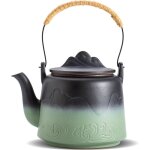 Th�i�re japonaise vintage, th�i�re japonaise en relief de 1000ml avec infuseur int�gr� pour les filtres ...