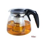 Théière en verre 900 ml avec infuseur à thé, théière en verre, théière avec infuseur, pour sachets de ... Théière en verre 900 ml avec infuseur à thé, théière en verre, théière avec infuseur, pour sachets de ...