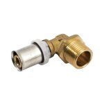 Thermacome - coude 90� � sertir pour tube multicouche acopex alu diam�tre nominal 16 avec sortie m�le ...