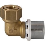 Coude 90� � sertir pour tube multicouche acopex alu diam�tre nominal 26 avec �crou libre 3 / 4'' (20x27) ...