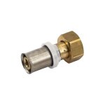 Raccord � sertir pour multicouche acopex alu diam�tre nominal 16 � �crou libre 1 / 2' (15x21) thermacome ...