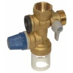 Thermador - groupe de s�curit� laiton nf - acs droit si�ge inox - 3 / 4